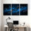 «Constellation Star Map», ensemble de 3 reproductions d'art sur toile tendues sur toile