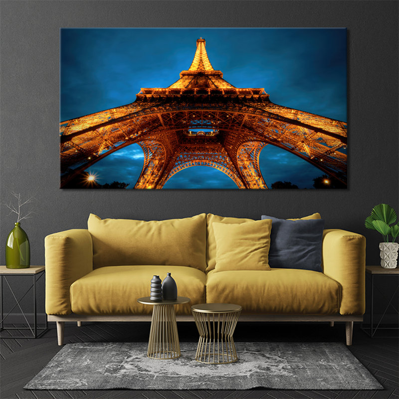 Magnificent Eiffel Tower - Wrapped Canvas Print, 76cm H x 127cm W
