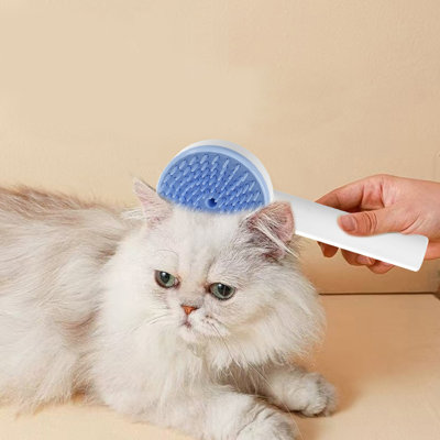 Self-Cleaning Pet Grooming Brush for Wet and Dry Use, 6.50x2.76 inches, Blue