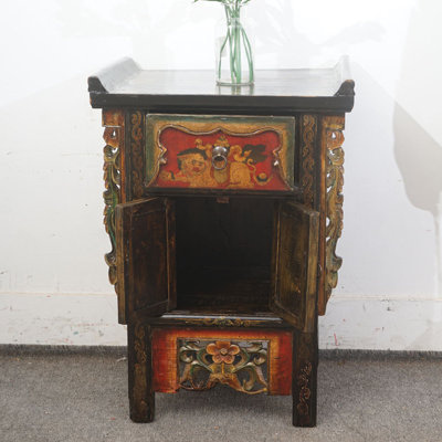 Chinese Style Solid  Wood Entryway Cabinet