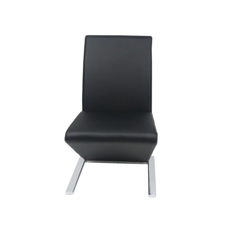 Chaise rembourrée Willaurie, Noir