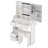 29.2" Small Left Drawer Desktop Vanity Table + Cushioned Stool