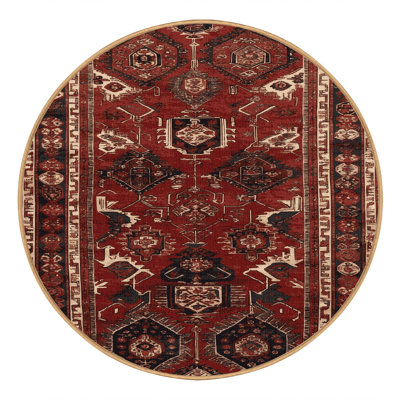 Machine Washable Turkish Brown Area Rug