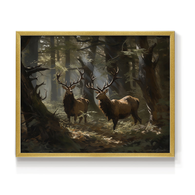 Faune, série III - Reproduction encadrée - Restickable, H 8 po x l 10 po
