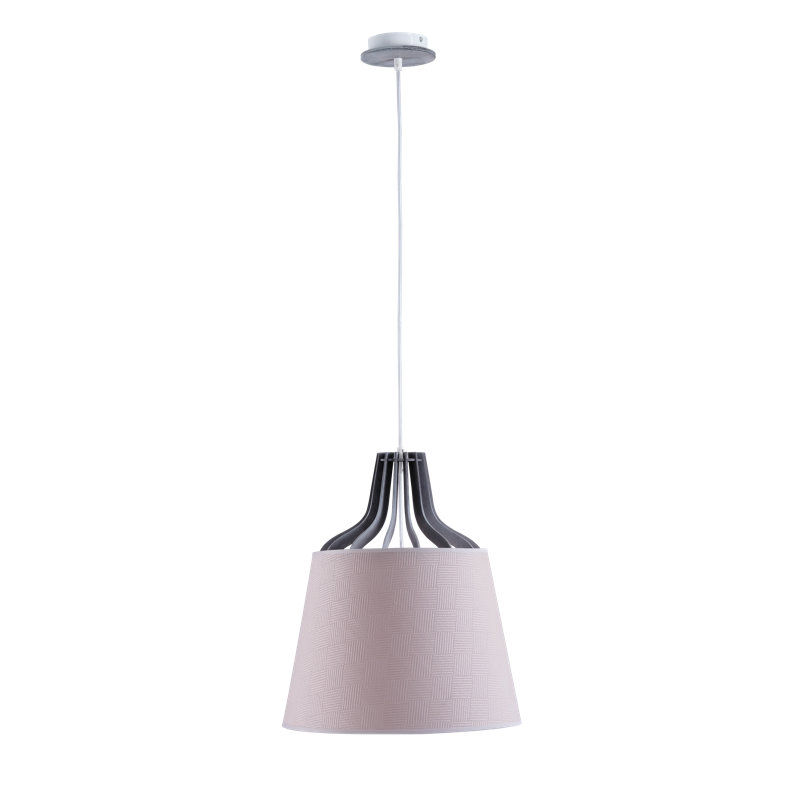Viveros 1 - Light Black Bell Pendant, Pink