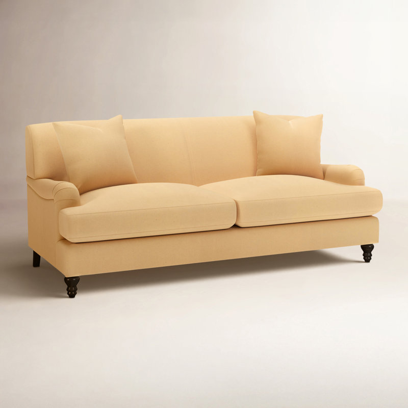 Walters Tight Back Sofa, Bayou Sunshine Canvas
