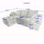 Canapé d'angle, canapé modulaire, canapé-lit, canapé-lit, fabriqué en éponge haute densité et tissu moelleux doux, avec plusieurs combinaisons disponibles (gris)-1335456288