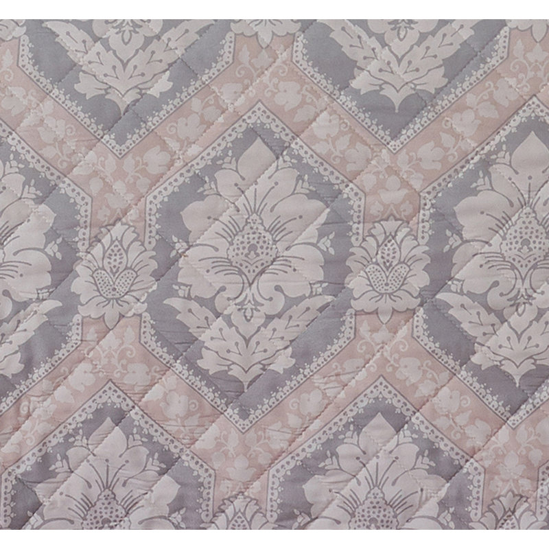 Bhavin Polyester Geometric Shapes Quilt, King Quilt + 2 Shams