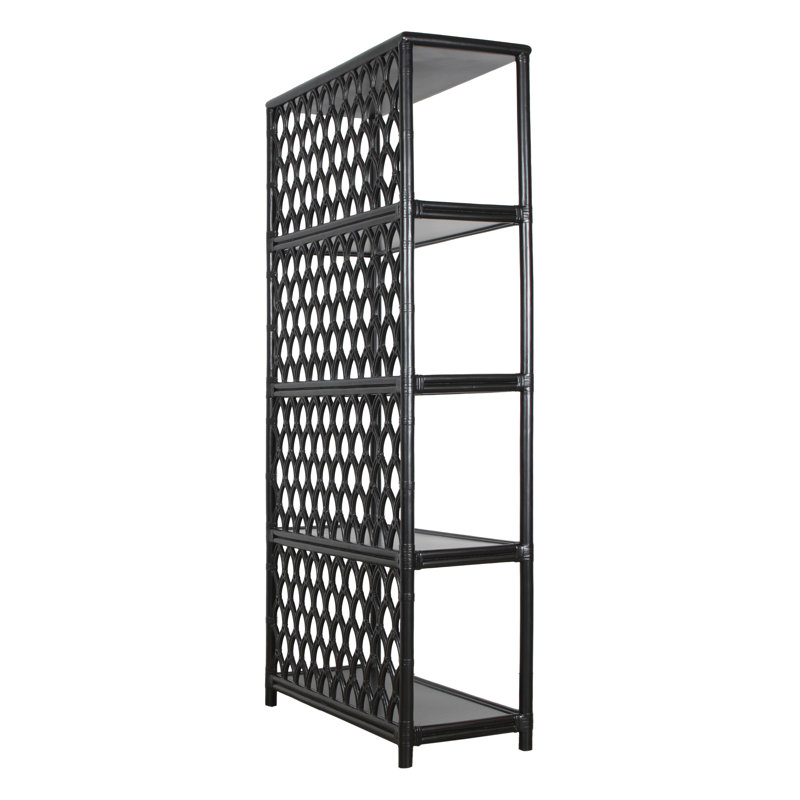 Casablanca Solid Wood Bookcase, Black