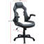 Chaise de bureau Araceli noir et blanc, hauteur réglable, dossier pour une décoration élégante