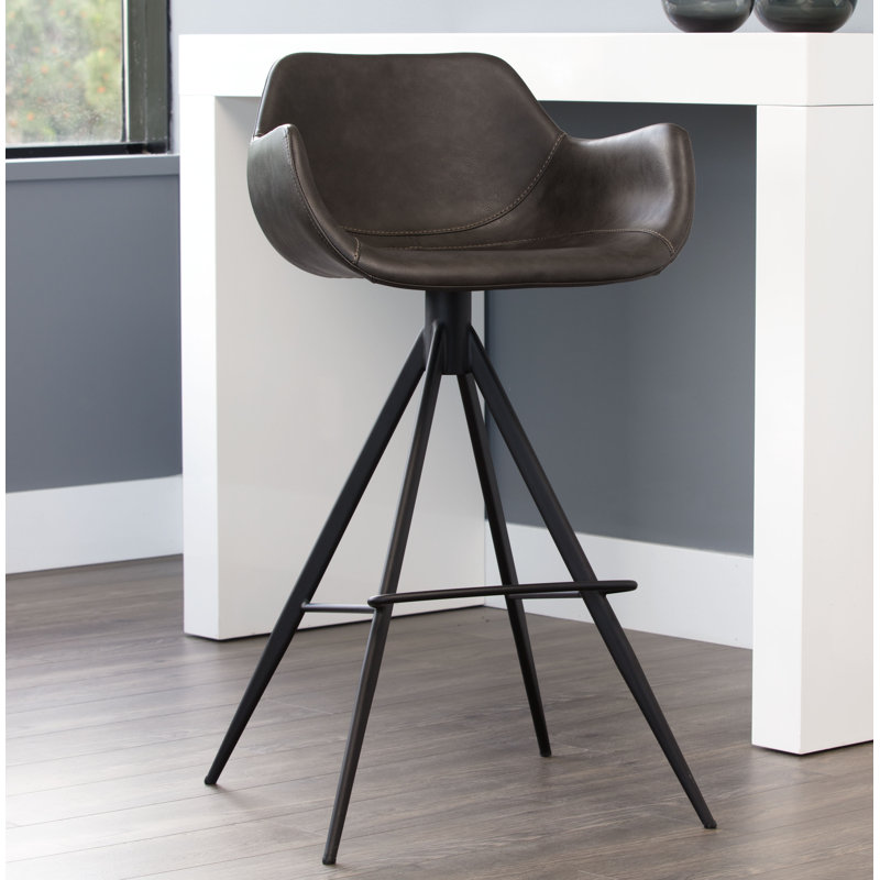 Tabouret de bar Owen - gris ville, Gris, Tabouret de bar (siège d'une hauteur de 30 po)