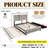Gray Queen Bed With Trundle And 2 Drawers, Modern Upholstered Bed, No Box Spring, Gold Tufting, Extra Space For Guests, Drawers Clothes, Structure Size Design, Velvet Headboard, Pull - Out Trundle,