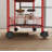 Red 6-Tier Rolling Cart Gap Kitchen Slim Slide Out Storage Tower Rack with Wheels-104579785