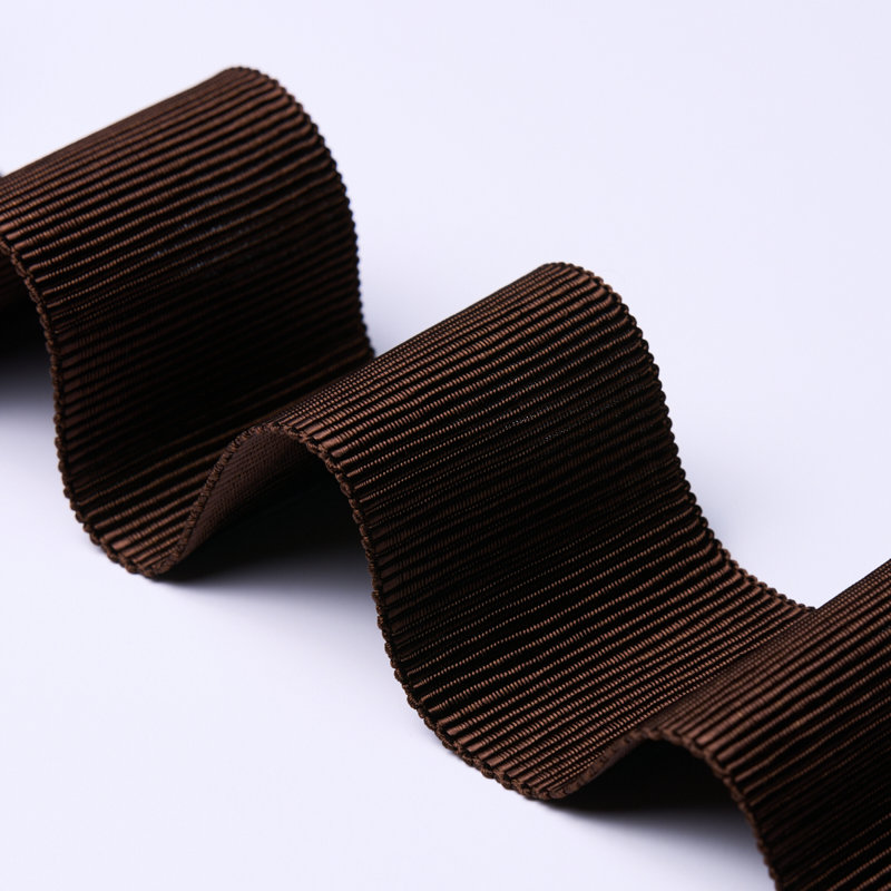 Wide Faille Tape, Brown