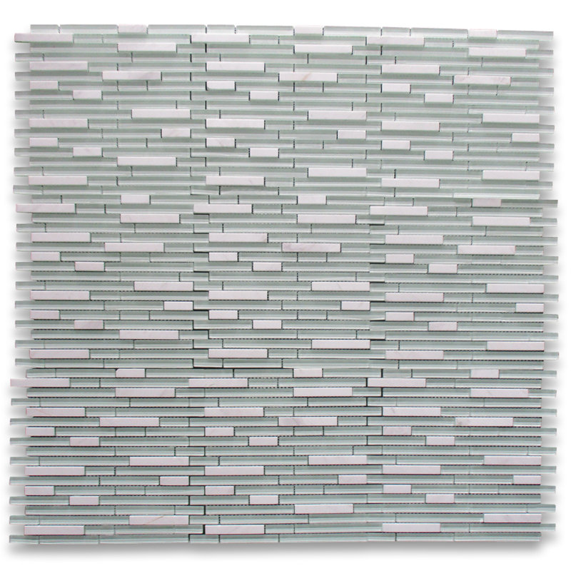 12 in. x 12 in. Linear Marble Tile