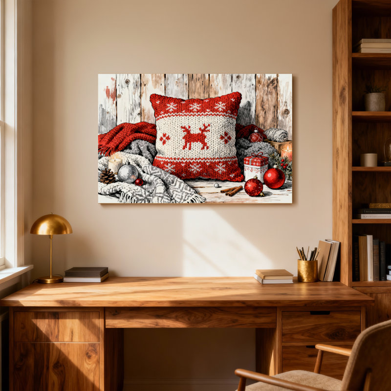 Motif de coussin de Noël flocons de neige