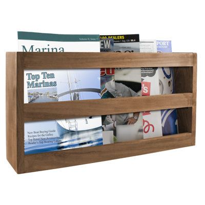 Tippett Solid Wood Free Standing Magazine Rack