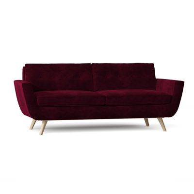 Canapé à accoudoirs carrés de 85 po avec coussins réversibles Callie