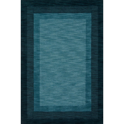 Tapis bleu sarcelle touffeté à la main Keifer