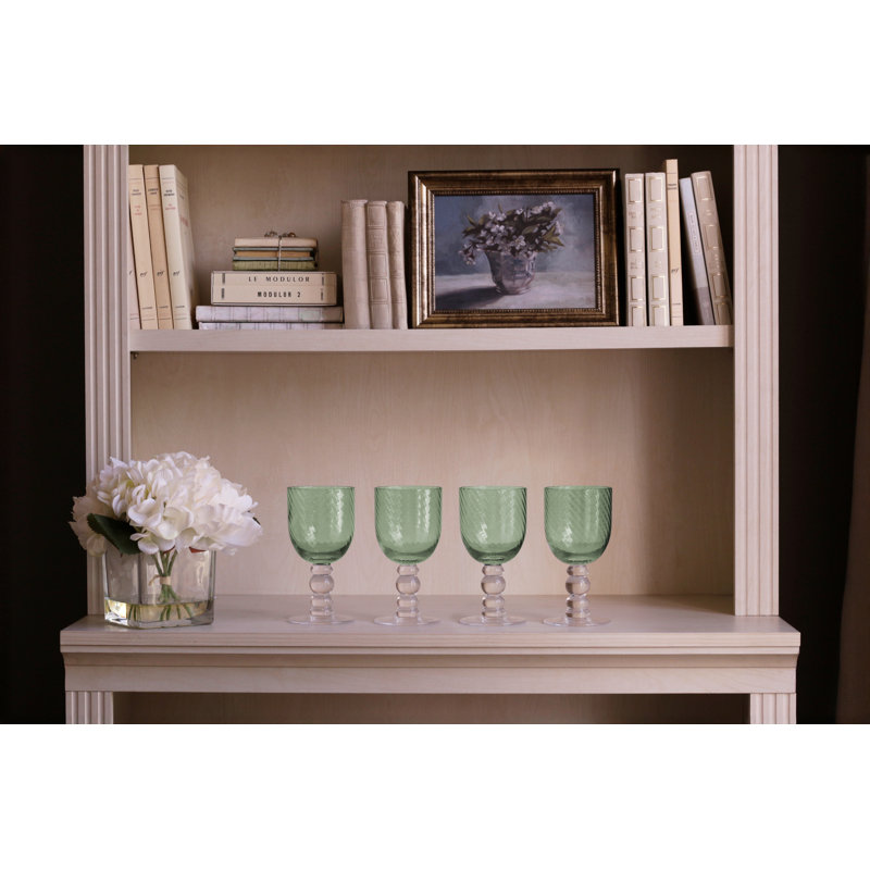 Glass Wine Glass, Green