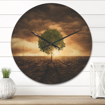 Solid Wood Wall Clock