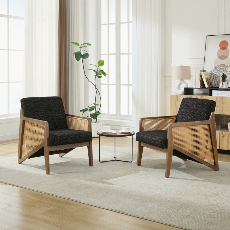 Fauteuil Karoll Chisara, Noir, 2