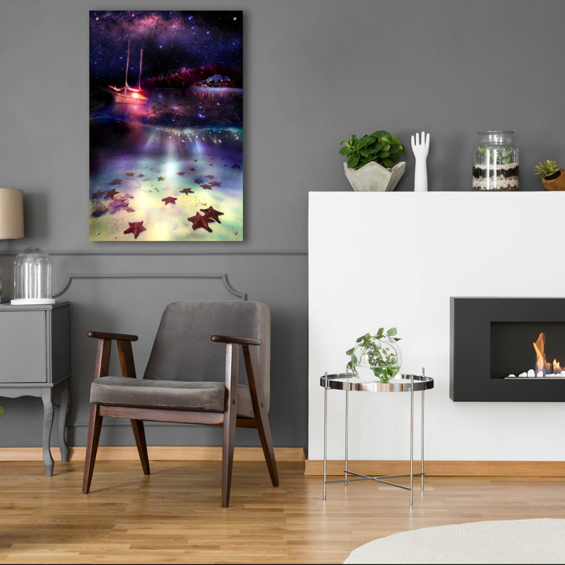 «Stary Stary Nite» par Murray Henderson, art mural en verre acrylique, H 36 po x l 24 po x P 0,2 po