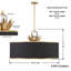 Luminaire suspendu tambour 1 lumière