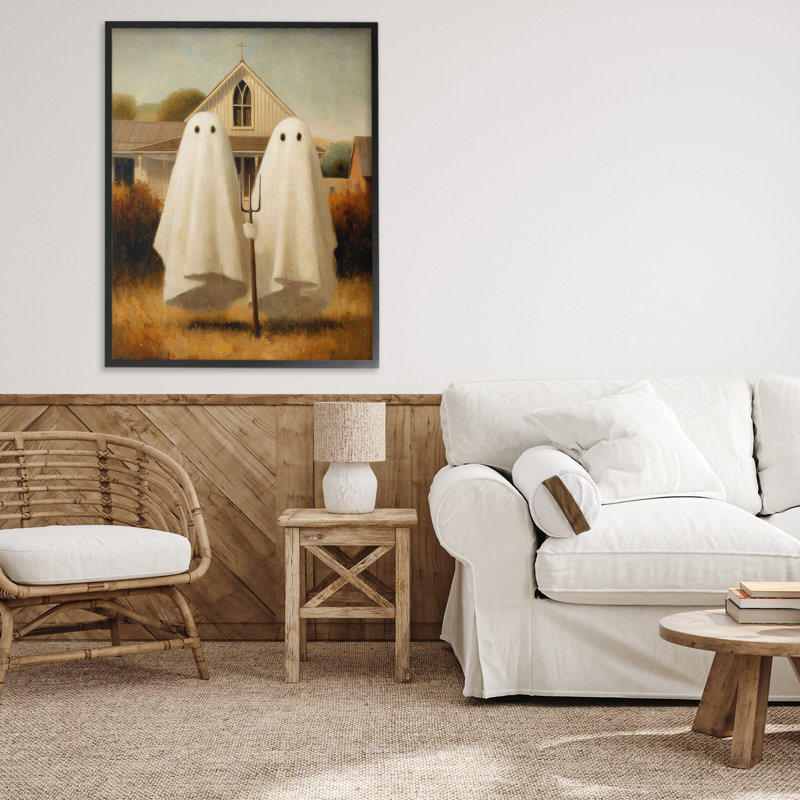 Giclée encadrée par American Ghostic Ghost, conception par Arlington Prints, H 30 po x l 24 po, Giclée encadrée noir minuit