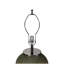 Lampe de table en verre D18x28,5 "