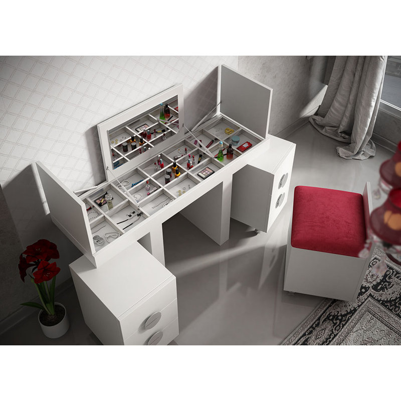 Ensemble de coiffeuse Kirkwood, Mat