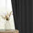Cadnite 50" W Thermal 100% Blackout Linen Textured Curtain  2 Panels Set-718372527-709144666
