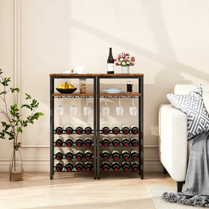 Wine Bottle & Glass Rack
