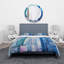 Ensemble de housse de couette moderne en polyester microfibre Skyscrapers-66393127