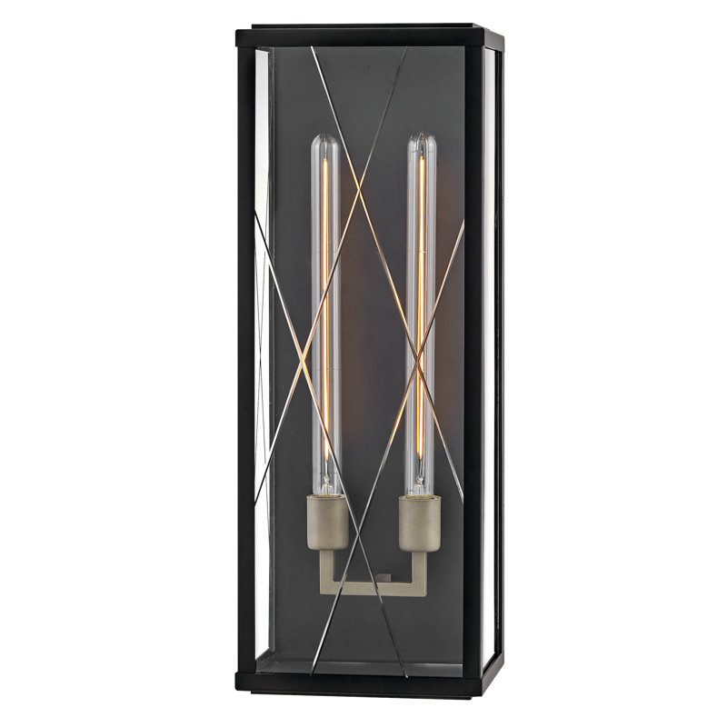 Monte Wall Mount Aluminum Outdoor Lantern - Adjustable Height