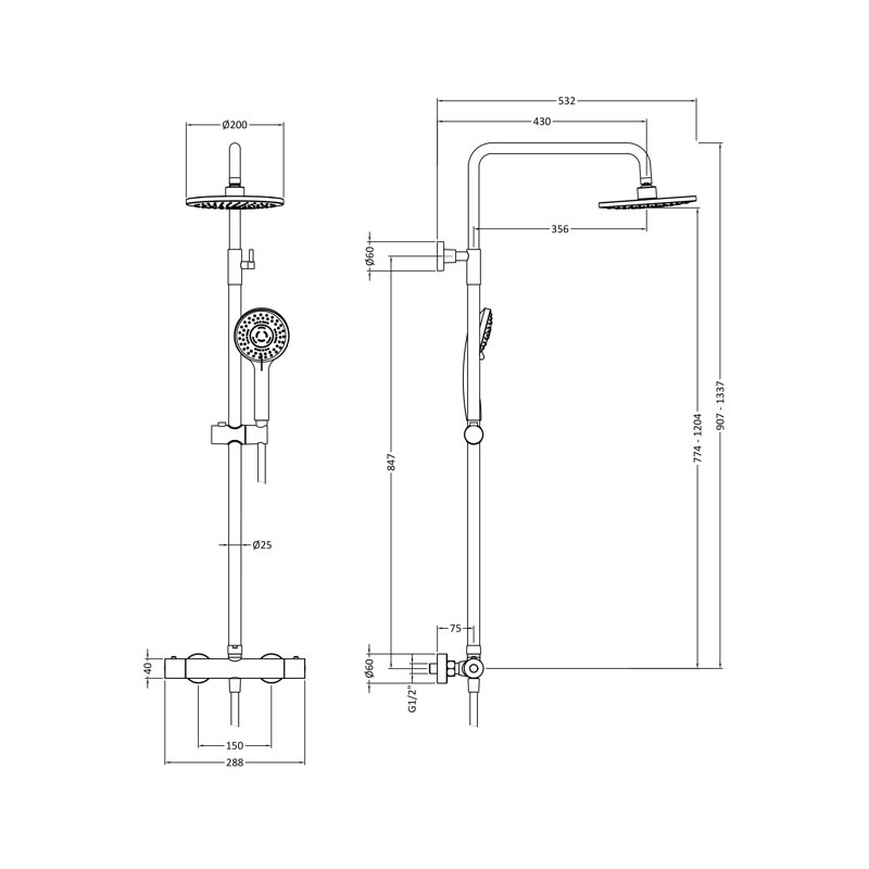 Dual Shower Head