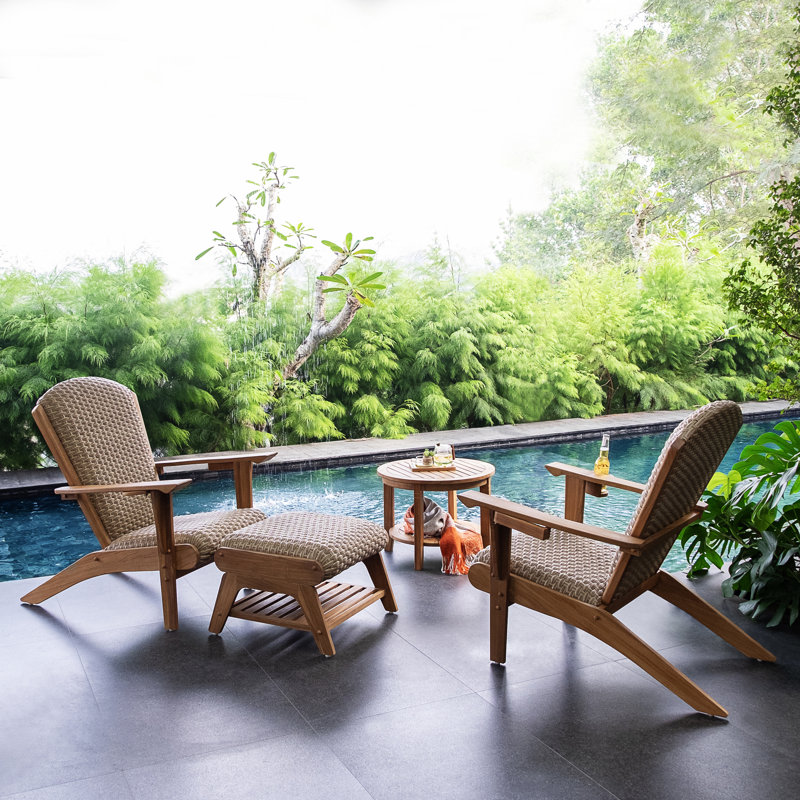 Housse de patio pour groupe de 4 pièces Bristol, 4 pièces: 2 chaises, table, repose-pieds