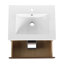 Meuble-lavabo mural 24 po avec lavabo en céramique, 2 tiroirs à fermeture en douceur, ensemble KD-1580402106