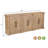 6-door Carved Solid Wood Sideboard