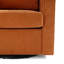 Grand et large fauteuil rembourré pivotant avec coussin de dossier et de siège amovible-119560763