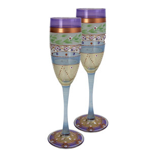 Flûte à champagne Mosaic Garland 8.5 (Ensemble de 2)