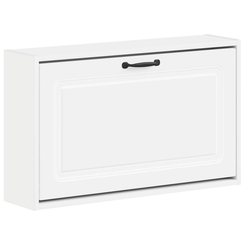 Flip Down Shoe Storage, 43 cm H x 71 cm W x 17 cm D, White