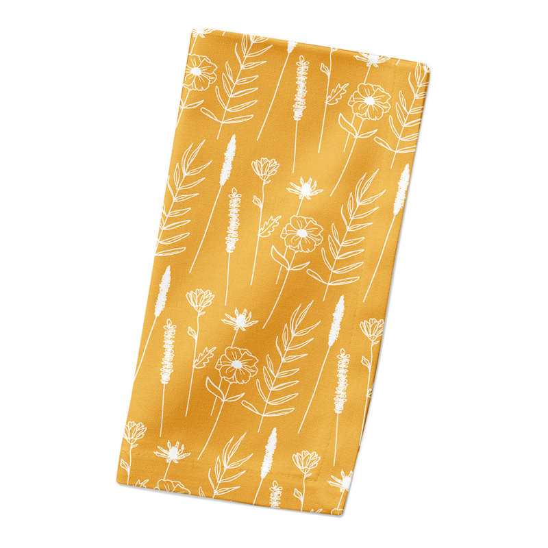 Gustavson Wheat Flower 10" Napkin