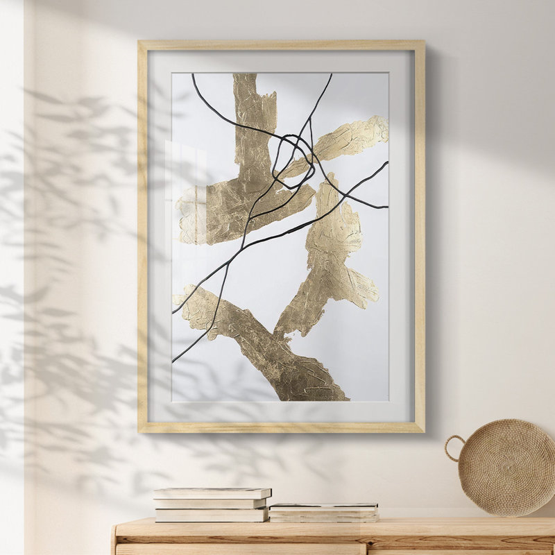 Gold Vein I -Framed Print, 28.5" H x 20.5" W