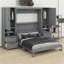 Lit escamotable moderne avec tiroirs de rangement-1522990186