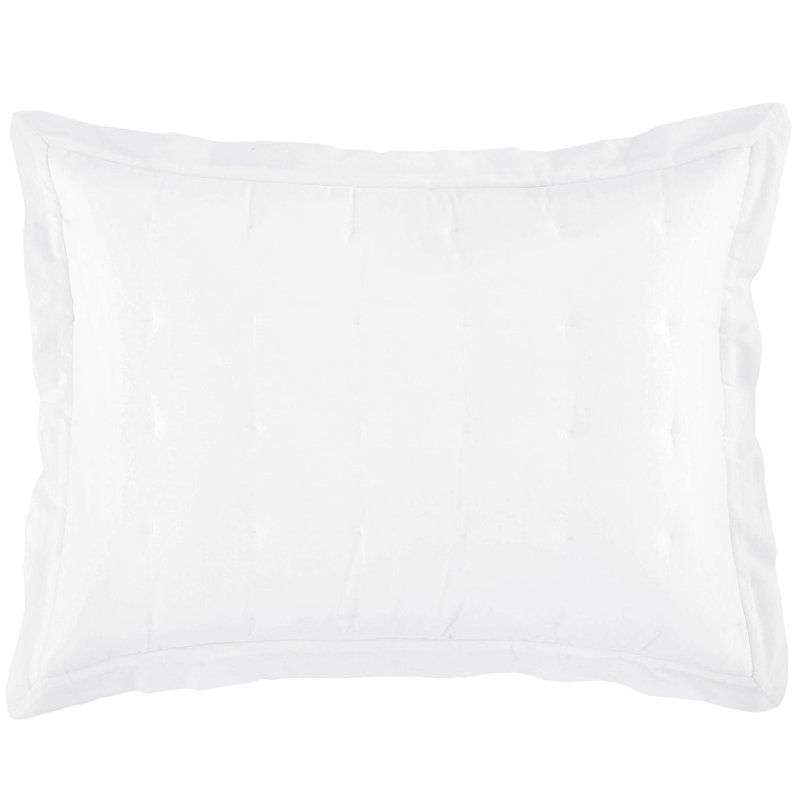 Cozy Cotton Puff Sham, King, White