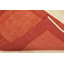 Tapis rouge en laine noué à la main de conception unique 2 pi 11 po x 4 pi 9 po