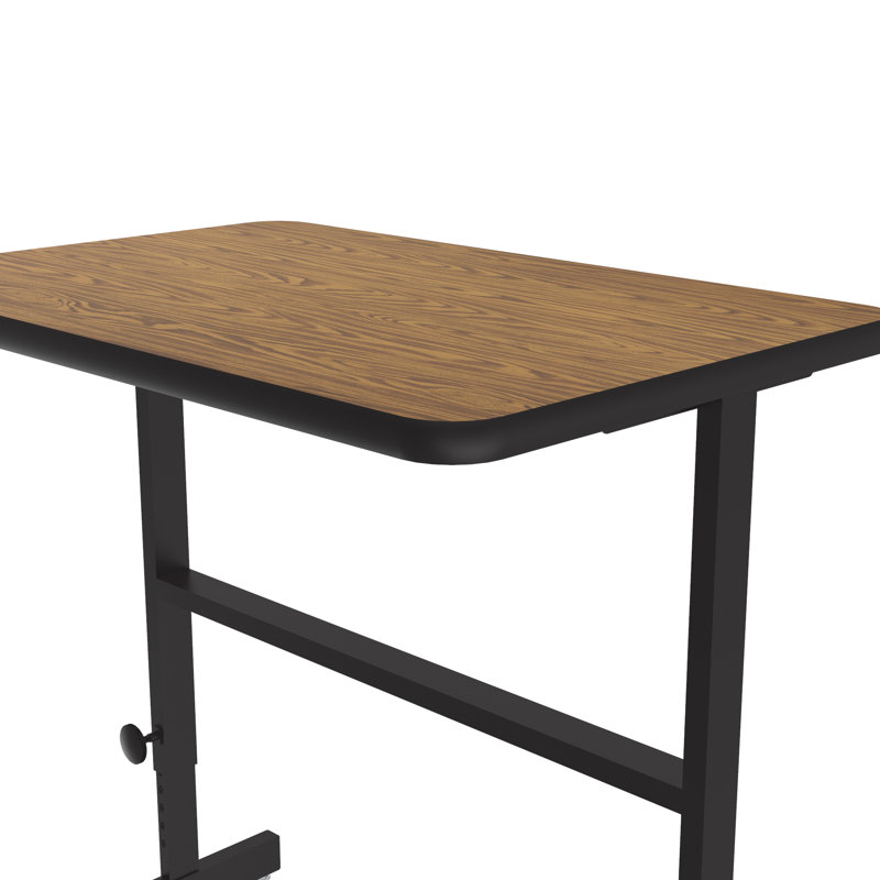 Bureau pour travailler debout en stratifié haute pression, H 34 po x l 36 po x P 24 po, Chêne médium
