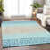 Premium Machine Washable Prisco Teal Rug