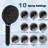 8” High Pressure Rainfall Shower Head With Handheld Spray, 16" Adjustable Extension Arm-119611947